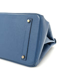 Epsom Birkin 35 Bleu Agate