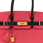 Chevre Mysore Horseshoe Birkin 30 Bougainvillea Black
