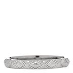 Platinum Diamond Small Matelasse Ring 48 4.5