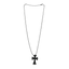 Chrome Hearts Silichrome Cross Silicon Necklace Black
