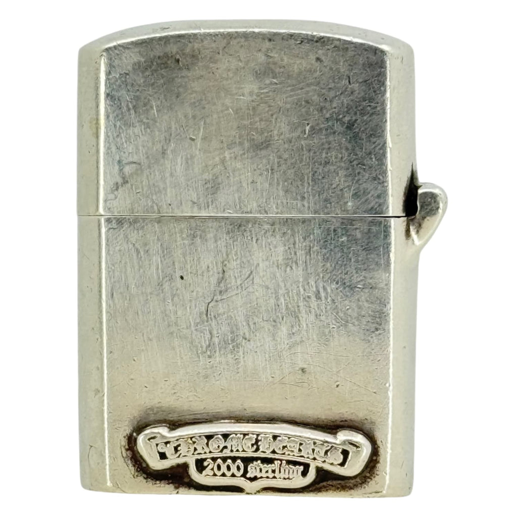 Chrome Hearts Silver Filigree Cross Zippo Lighter