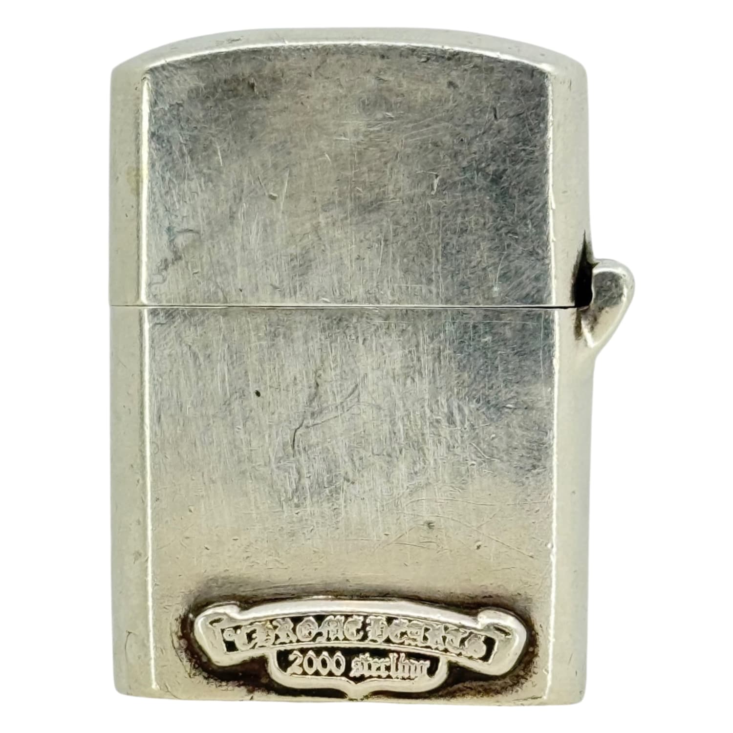 Chrome Hearts Silver Filigree Cross Zippo Lighter