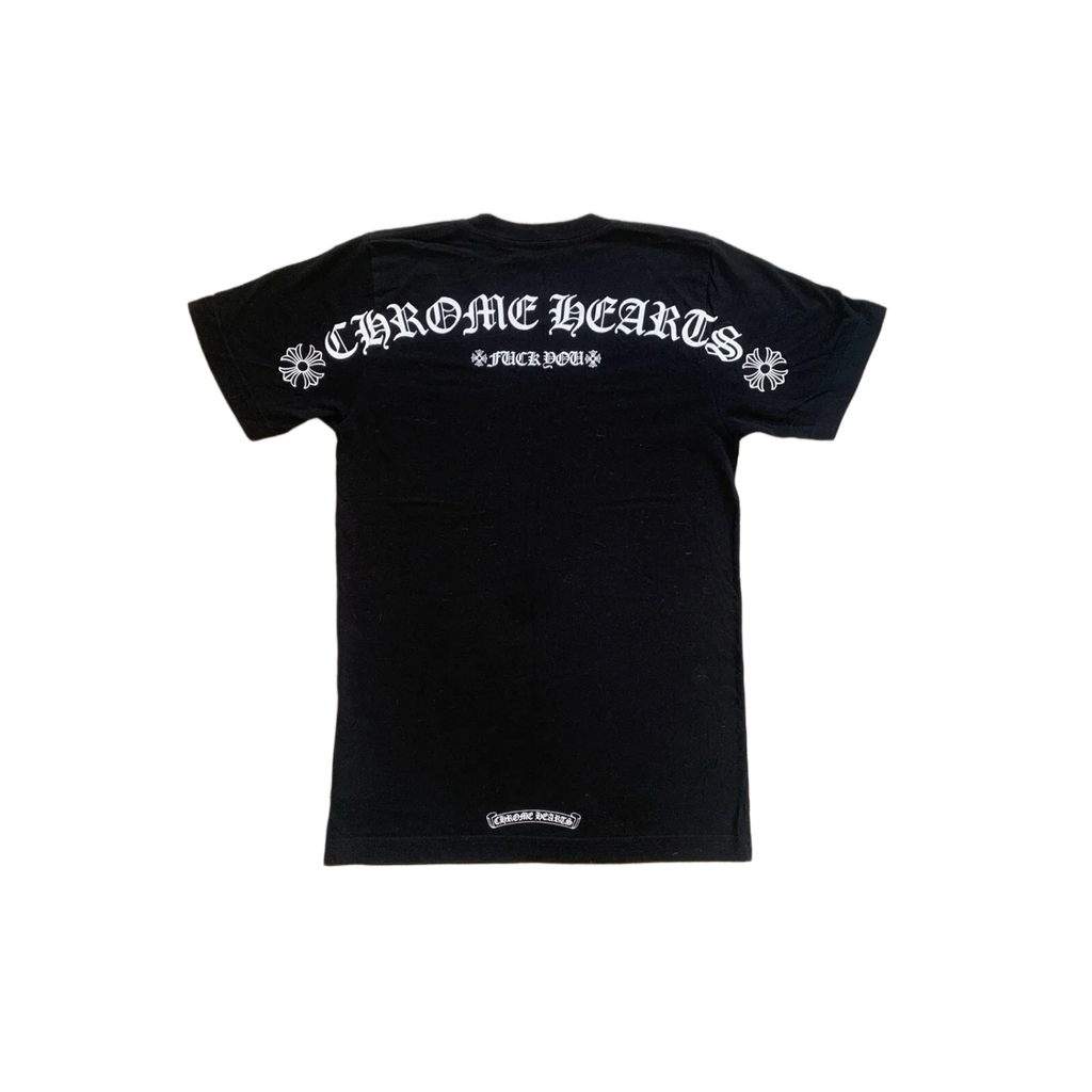 Chrome Hearts Fuck You Shoulder Logo T-Shirt Black