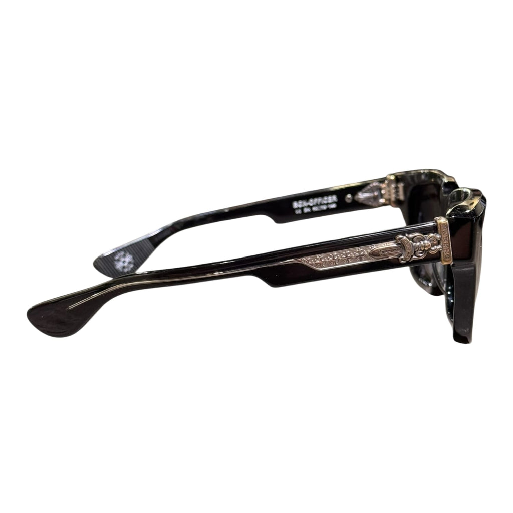 Chrome Hearts Box Officer Black/Silver Sunglasses