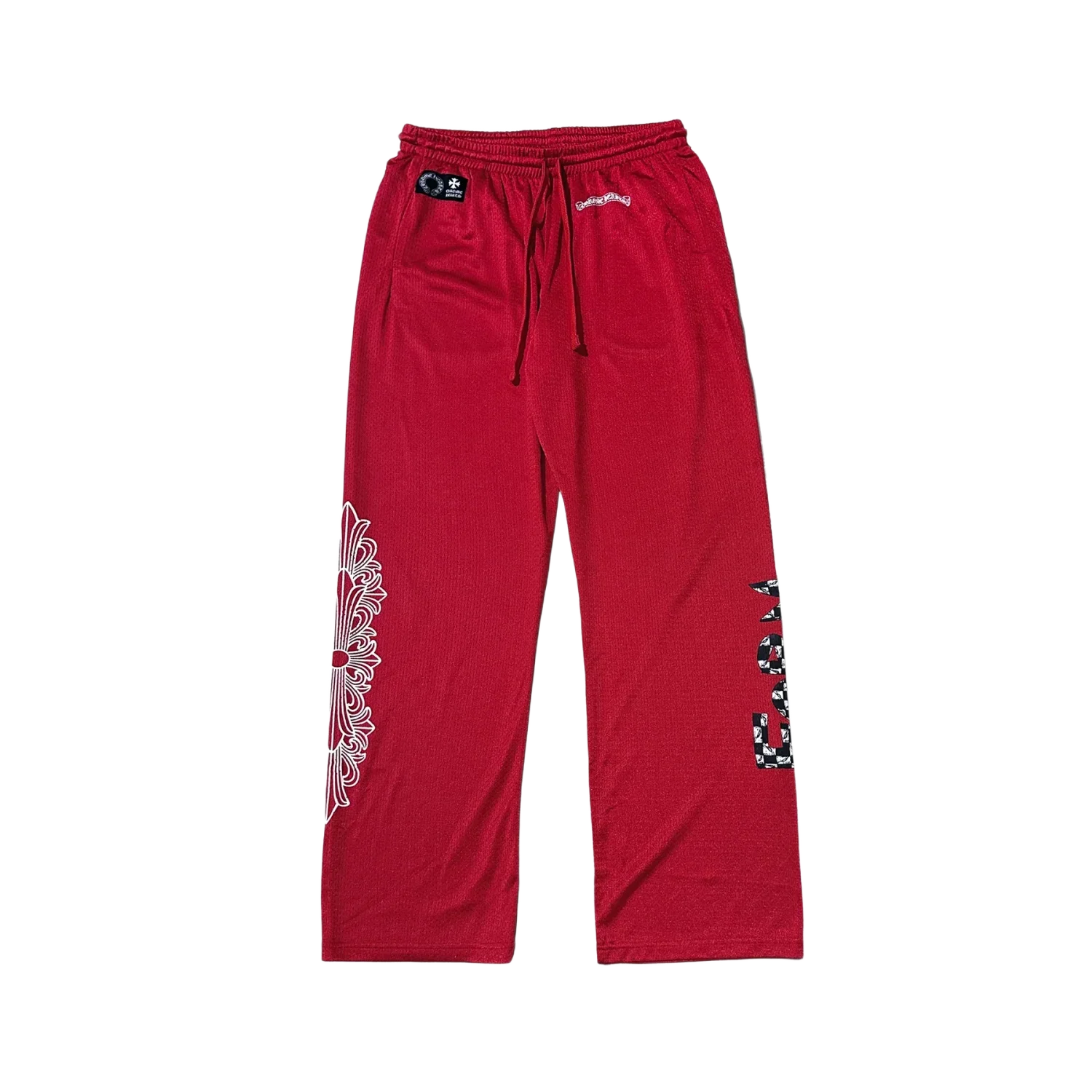 Chrome Hearts Matty Boy Mesh Varsity Red Pants