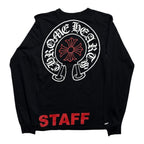Chrome Hearts Staff Long Sleeve T-Shirt Black/Red