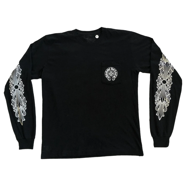 Chrome Hearts Las Vegas Floral Exclusive L/S T-shirt Black Main Image
