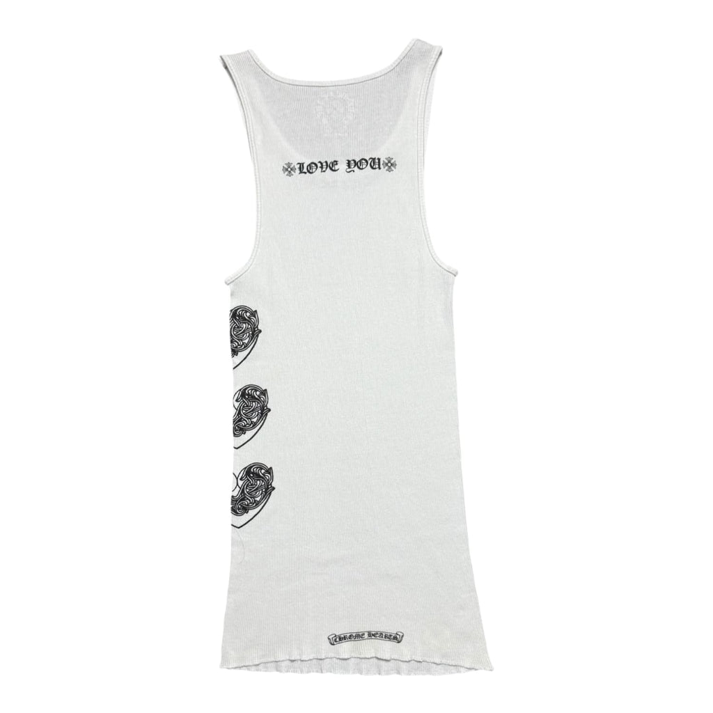 Chrome Hearts Love You Rib Tank White/Black