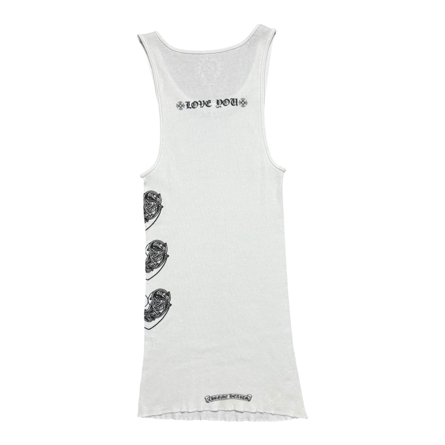 Chrome Hearts Love You Rib Tank White/Black