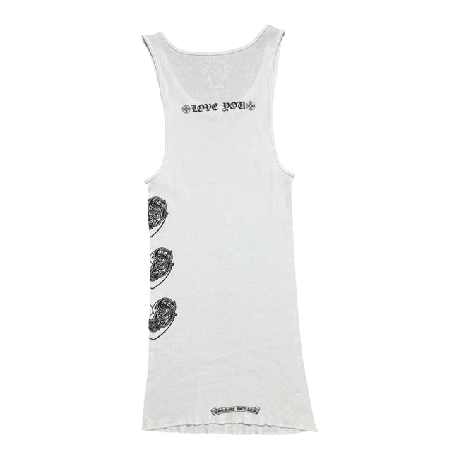 Chrome Hearts Love You Rib Tank White/Black Main Image