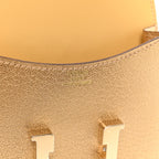 Metallic Chevre Chamkilight Constance Slim Wallet Dore