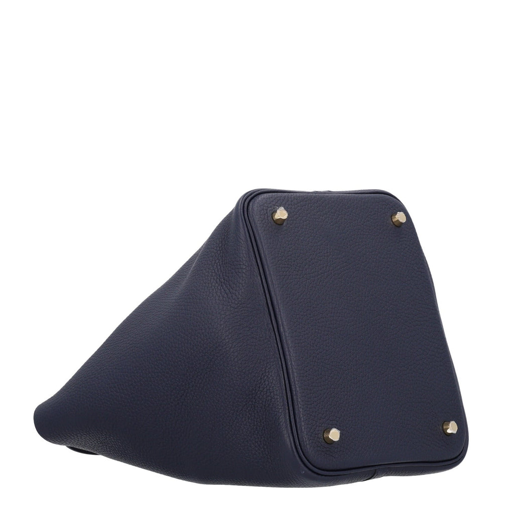 Taurillon Clemence Picotin Lock 22 MM Bleu Nuit