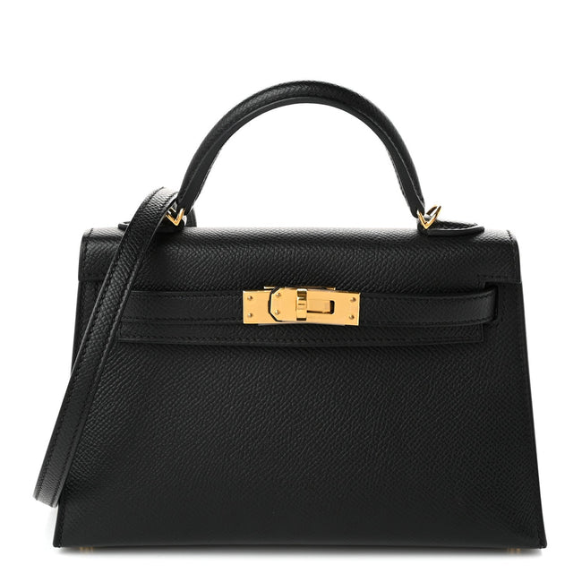 Epsom Mini Kelly Sellier 20 Black Hover Image
