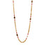 Gripoix Chicklet Sautoir Necklace Gold Red