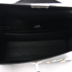 Box Marquetry Daisies Kelly Pochette Clutch Black White Jaune De Naples