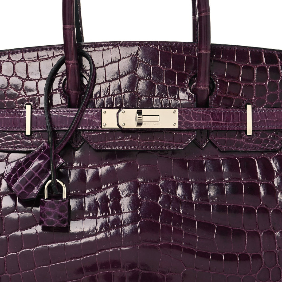 Shiny Niloticus Crocodile Birkin 30 Cassis