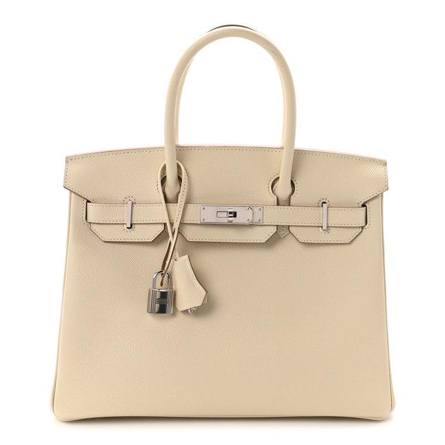 Epsom Birkin 30 Craie Hover Image