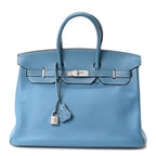 Taurillon Clemence BIRKIN 35 Blue Jean