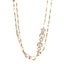 Pearl Crystal CC Coco Necklace Gold