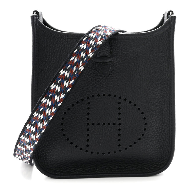 Taurillon Clemence Zigzag Evelyne TPM Caban Black Bleu Zellige Indigo Hover Image