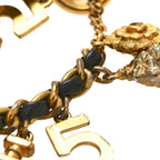 Metal Lambskin Lucky Charm Bracelet Gold