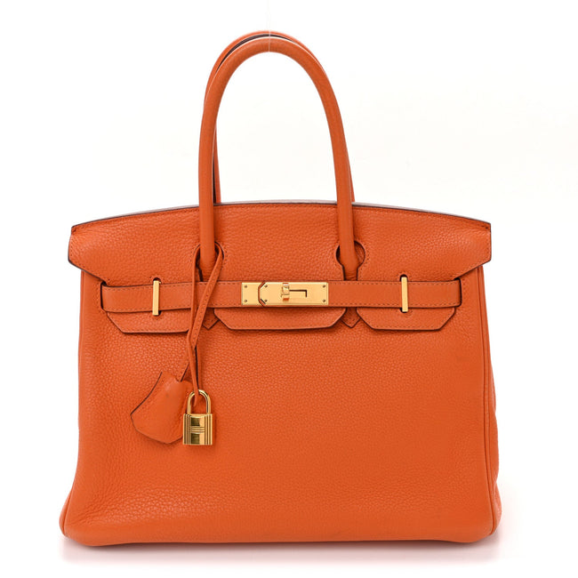 Taurillon Clemence Birkin 30 Orange Hover Image