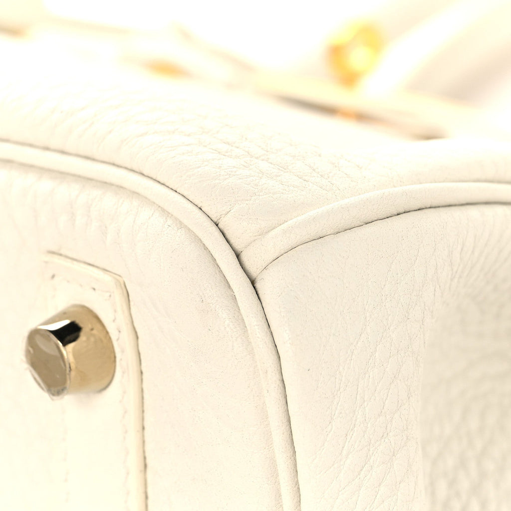 Taurillon Clemence Birkin 30 White