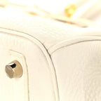 Taurillon Clemence Birkin 30 White
