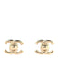 Metal CC Turnlock Earrings Gold