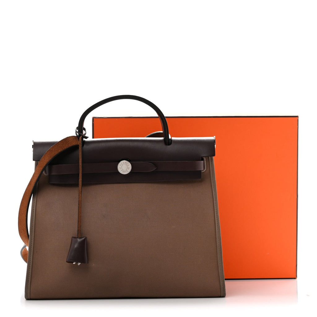Vache Hunter Toile Herbag Zip 31 PM Etoupe Ebene