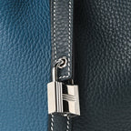 Taurillon Clemence Casaque Picotin Lock 22 MM Vert Bosphore Deep Bleu