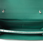 Matte Alligator Constance Long Wallet To Go Vert Jade