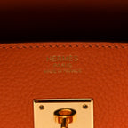 Taurillon Clemence Birkin 30 Orange