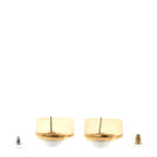 Pearl CC Tags Drop Earrings Gold