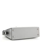 Metallic Chevre Chamkilight Mini Kelly Sellier 20 Argent