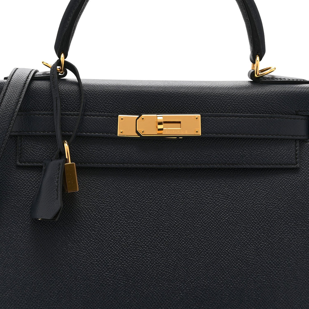 Epsom Kelly Sellier 28 Bleu Indigo