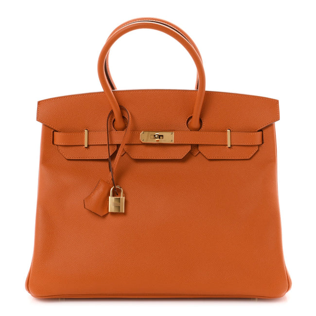 Epsom Birkin 35 Orange Hover Image