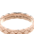 18K Beige Gold Mini Coco Crush Ring 50 5.25