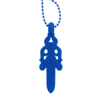 Chrome Hearts Silichrome Dagger Necklace Blue