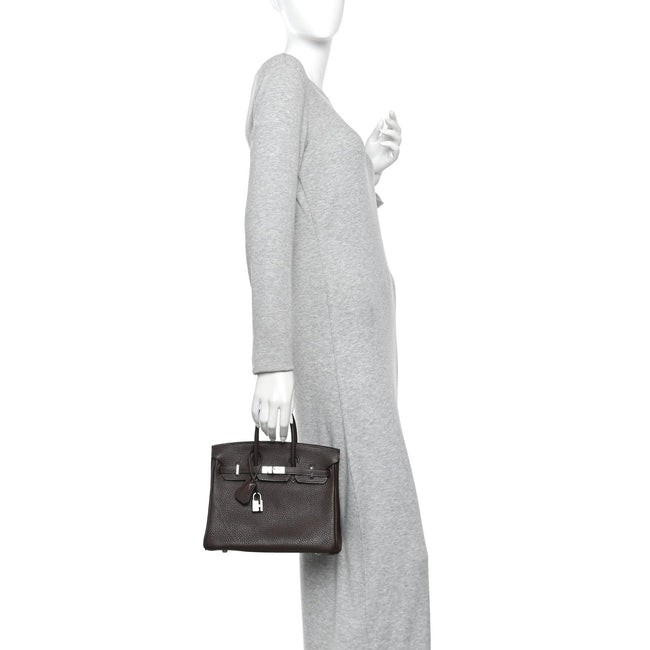 Togo Birkin 25 Chocolate Main Image