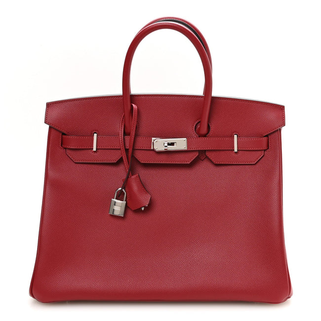 Epsom Birkin 35 Rouge Grenat Hover Image