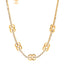 Metal Crystal CC Marquise Choker Gold