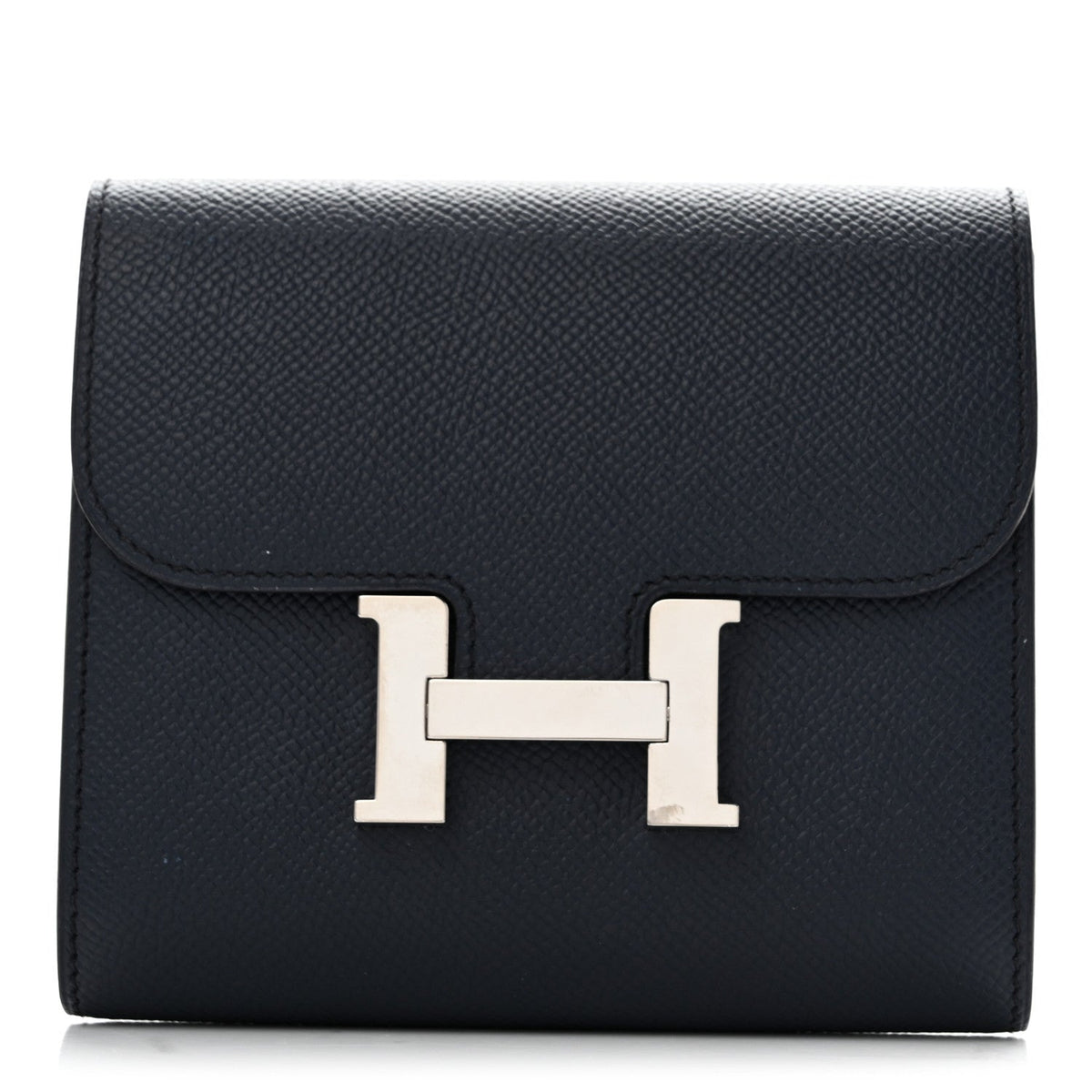 Epsom Verso Constance Short Wallet Bleu Indigo Rose Pourpre