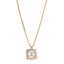 Crystal Baguette CC Necklace Gold
