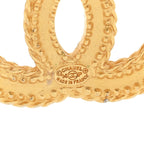 CC Drop Earrings Matte Gold