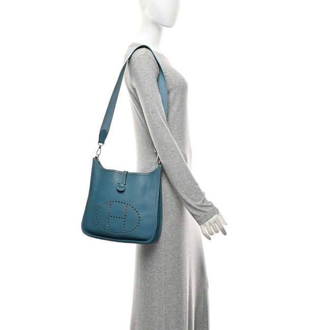 Taurillon Clemence Evelyne PM Blue Jean Main Image