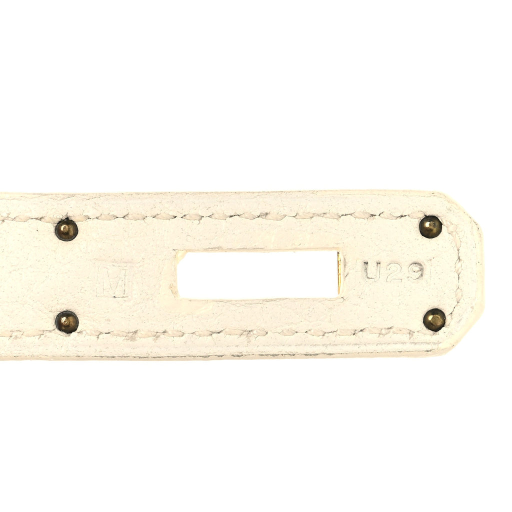 Taurillon Clemence Birkin 30 White