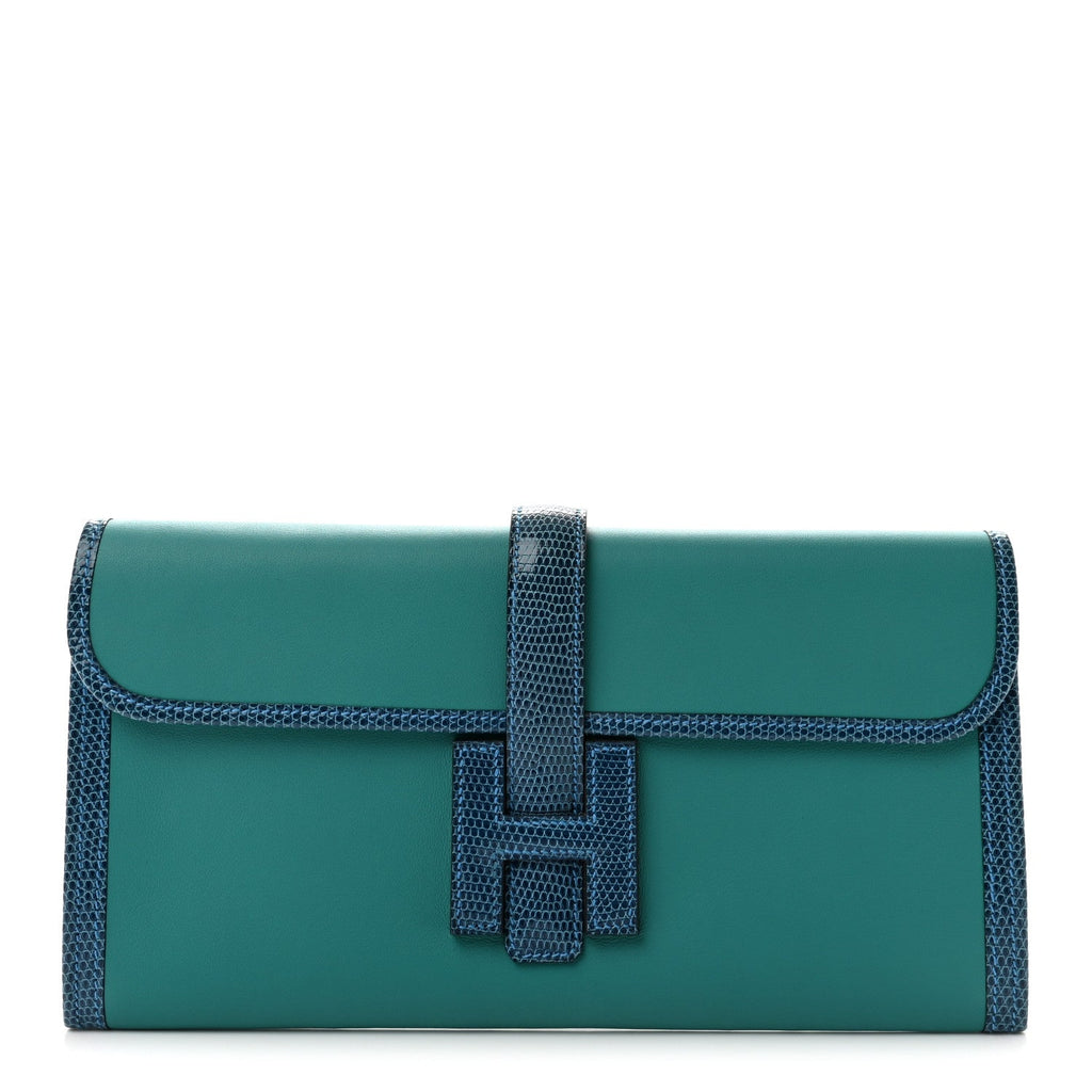 Swift Lizard Jige Elan Touch 29 Clutch Bleu Paon Mykonos