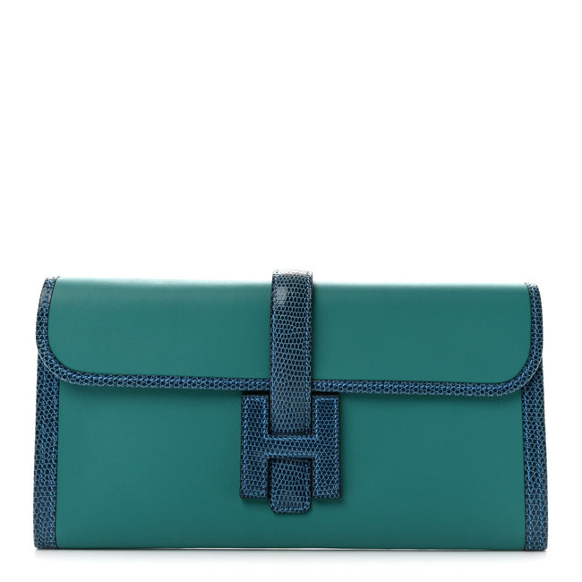 Swift Lizard Jige Elan Touch 29 Clutch Bleu Paon Mykonos Hover Image