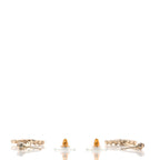 Crystal CC Drop Earrings Pink Grey Gold